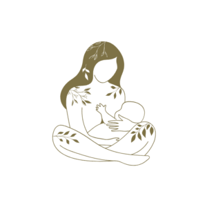 an outline of a mother holding her baby