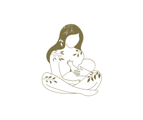 an outline of a mother holding her baby